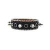 Y2K Gothic Punk Rhinestone Studded Leather Bracelet Wristband