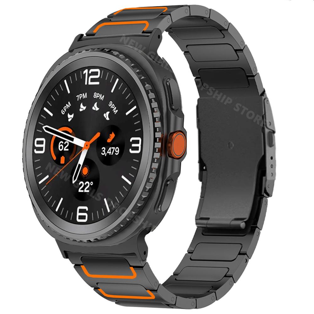 Titanium Wrist Band for Samsung Galaxy Watch 8 Classic 46mm 8 44mm 40mm Luxury Business Strap for Samsung Galaxy Ultra 47mm