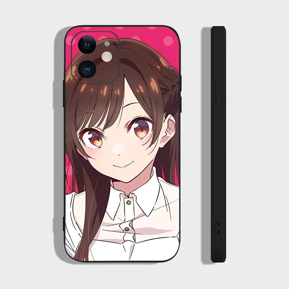 Mizuhara Chizuru Anime Rent-A-Girlfriend Phone Case For IPhone 17 Air 16 15 14 13 Pro Max 11 12 Black Silicone Cover