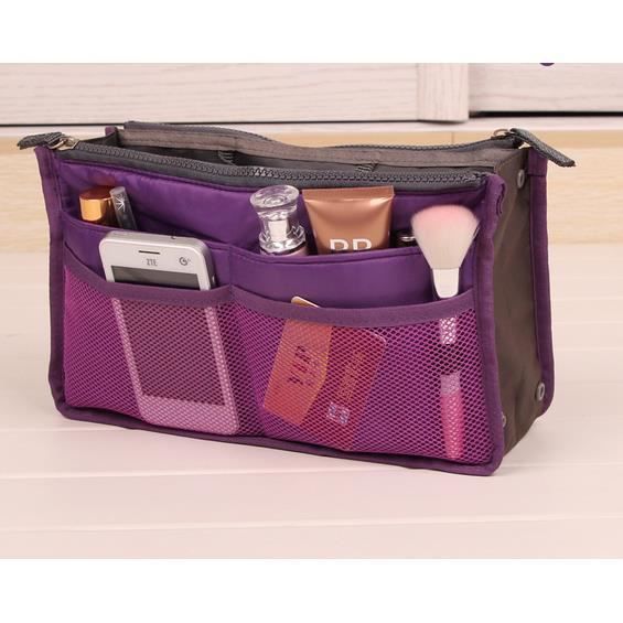 Organisateur de sac - FUN DAISY - Grand sac à main - Couleur Violet - Léger 90g - Plusieurs compartiments