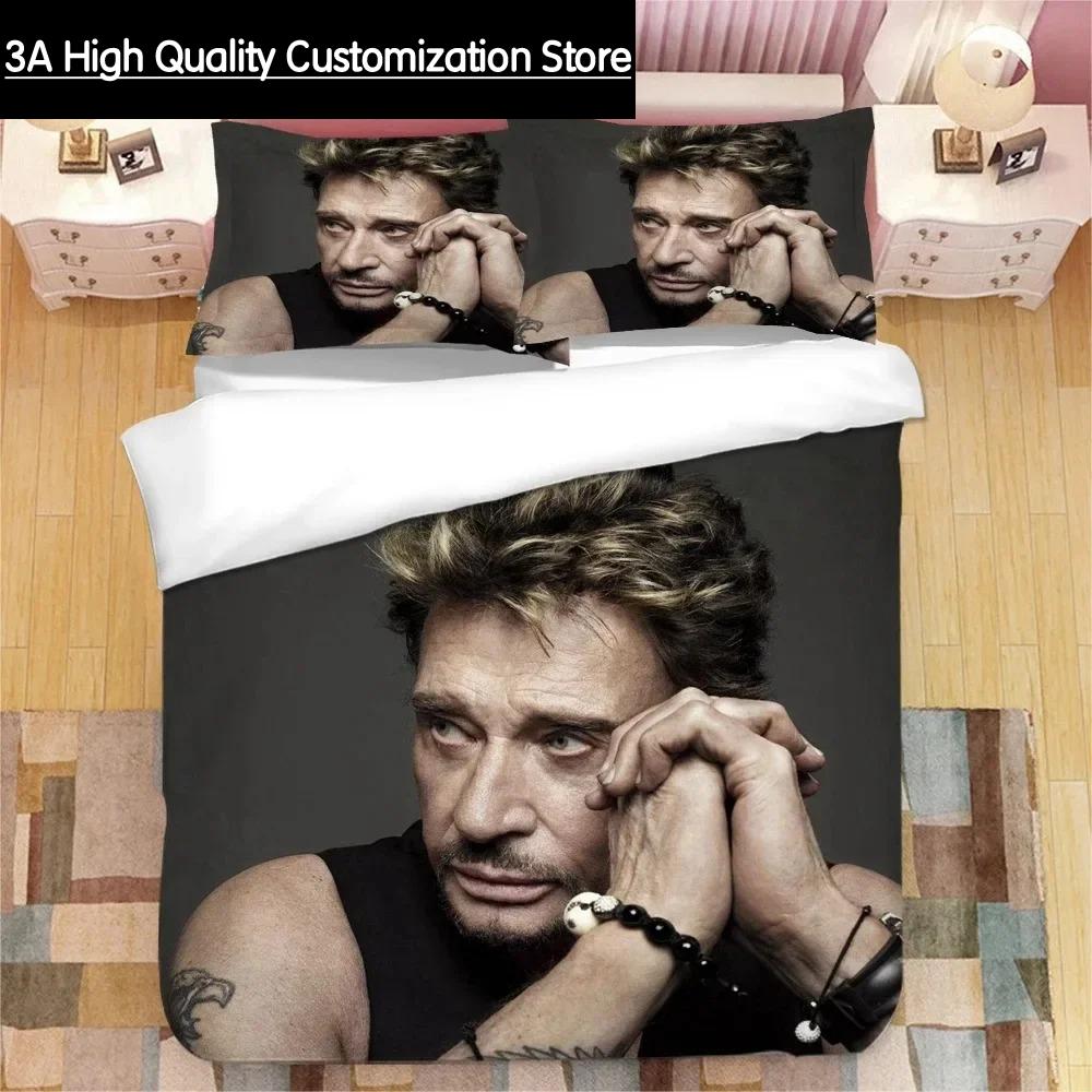 Johnny Hallyday 3D Printed Bedding Set Duvet Covers Pillowcases Comforter Bedding Set Bedclothes Bed Linen