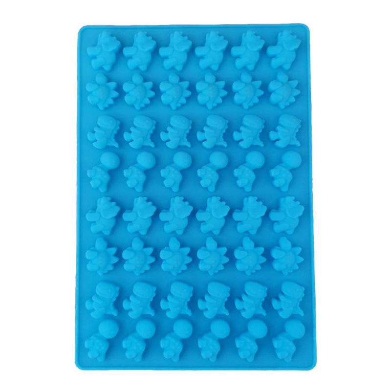 1pc Dinosaur Gummy Molds Dinosaur Candy Molds Silicone 48-Cavity for Candy Chocolate Jelly Ice Cube