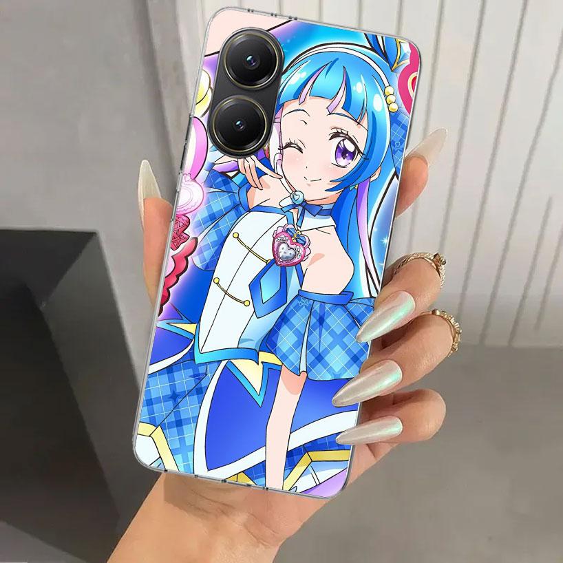 Pretty Cure Anime Phone Case for Xiaomi Poco X5 X6 X7 Pro F7 Ultra M7 Redmi 15 15C 13 13C 12 12C 10 10A 10C 9 9A 9C 9T Shell Poc