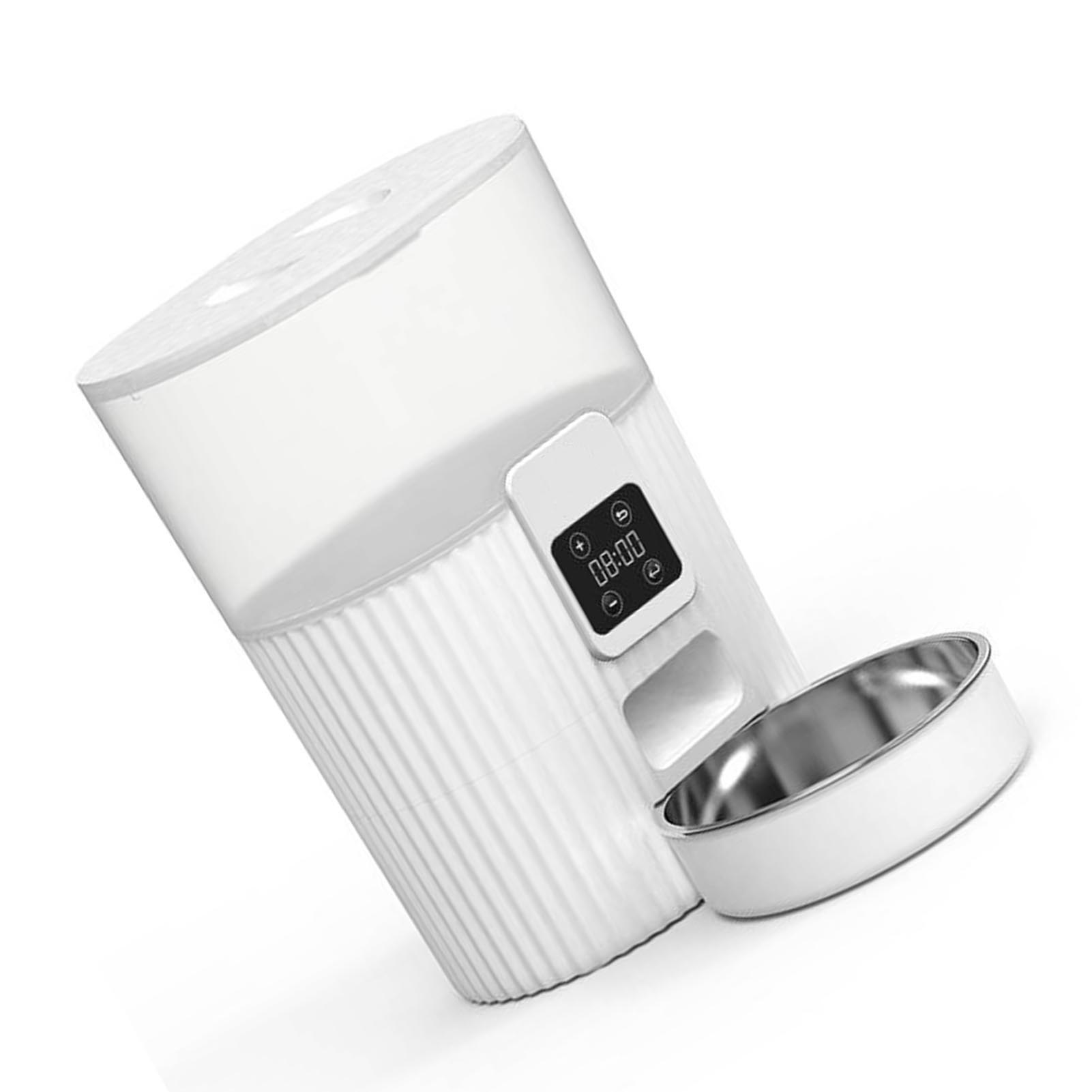 

Автоматическая кормушка для домашних животных, вместимость 3,5 л, двойное управление кнопками питания для кошек и собак, автоматическая кормушка для кошек Button