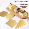 100pcs/set Cake Base Boards Paper Board Shape Dessert Tray Golden Mousse Mat Bottom Foam Christmas Cake Decoration Tools