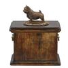 Norwich Terrier - Urn for the Ashes of a Dog, Urn with a Statuette, Elegant Urn In the Classic Style of the Brand
