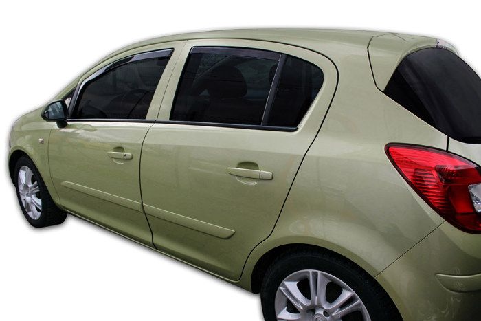 Déflecteurs d'air - SCOUTT - Opel Corsa D/E 5P - Fumé - Acrylique renforcé - Installation facile