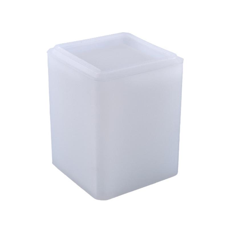 Silicone Resin Mold for Pen Holder Makeup Brushes Container Jewelry Storage DIY Resin Mould Casting Crafts Gift