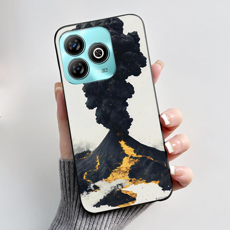 Phone Casing For ZTE Blade A75 4G Case Z2359 Luxury Dragon Cute Cool Boys Girls Black Matte Soft Silicone Protective Back Cover