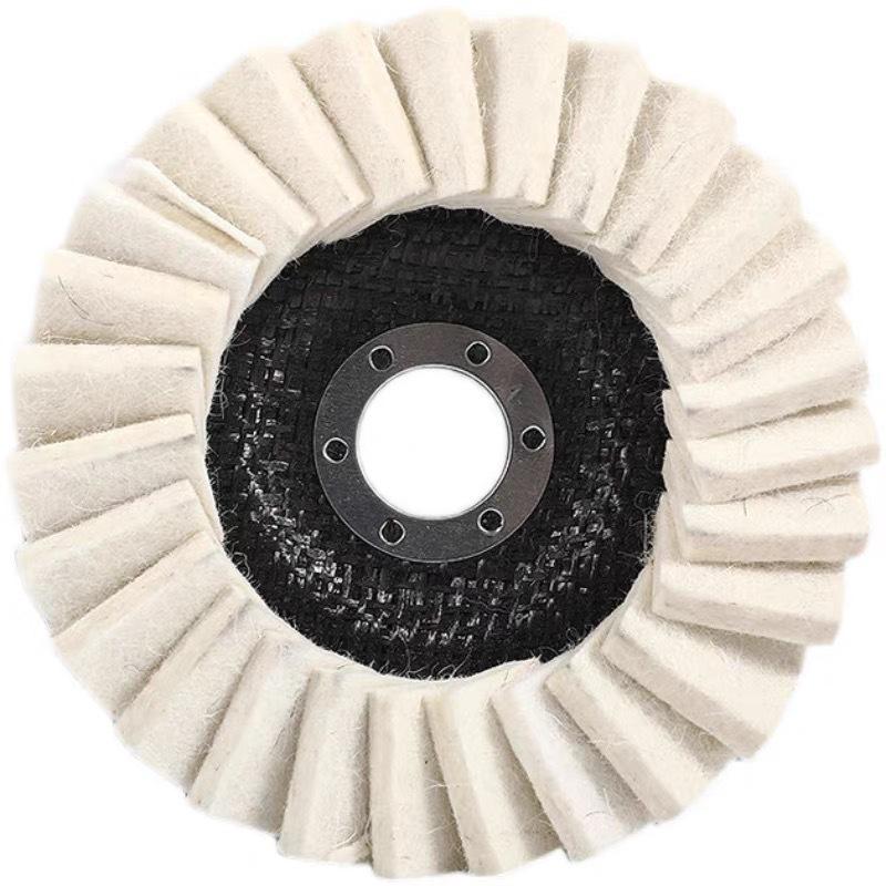 Wool Felt Flap Disc: Mirror Surface Polishing Wheel for Angle Grinders