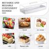 with Clear Lid Bakery Display Case Rectangular Bread Box  For Banquet Birthday Party Weddings