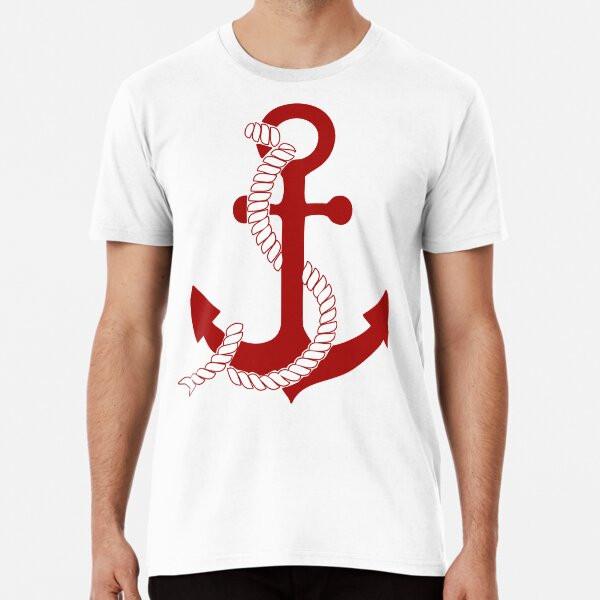 Nautical Navy Blue and White Stripes with a  S To 5XL Made In the AU/USA T-Shirt