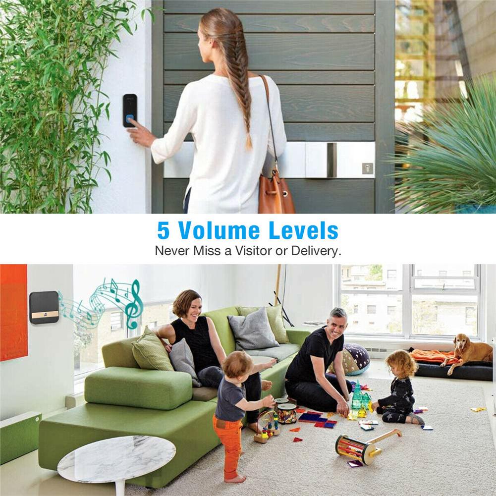 Smart Wireless Wifi Doorbell 52 Different Melodies Security Intercom Camera Door Bell