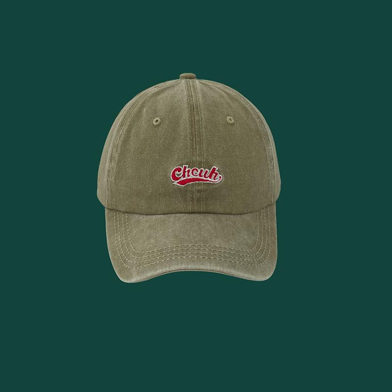 American Fashion Brand Retro Washing Baseball Cap for Men and Women Korean Version Simple Embroidery Soft Top Sun Protection Couple Baseball Cap