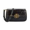 Metal Logo Leather Shoulder Tote Bag Women Handbags Navy-Blue 157276-910