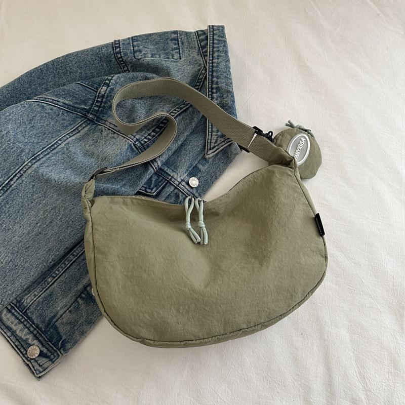 Atmospheric Commuting Solid Color Simple Texture Shoulder Messenger Bag Summer New Tote Bag Fashion Dumpling Bag