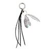 Feather Tassels Keychain With Sparkling Faux Feather Ornament For Bags Backpacks Jewelry Accessories Elegant Gift