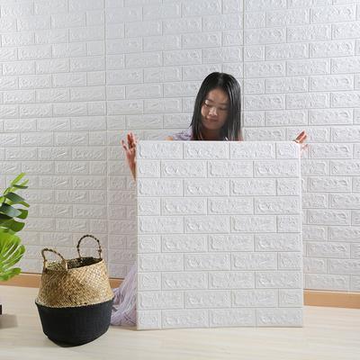70cm*1m 3D Brick DIY Waterproof Pattern Wall Panels Wallpaper for Living Room Bedroom Kitchen Background Wall Decoration