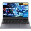 Eyy Laptop with Core 24GB 512GB Windows 11 Pro Lightweight FHD 1920x1080 sRGB English Keyboard with Numeric WiFi BT USB HD Ideal for Studying and Gray