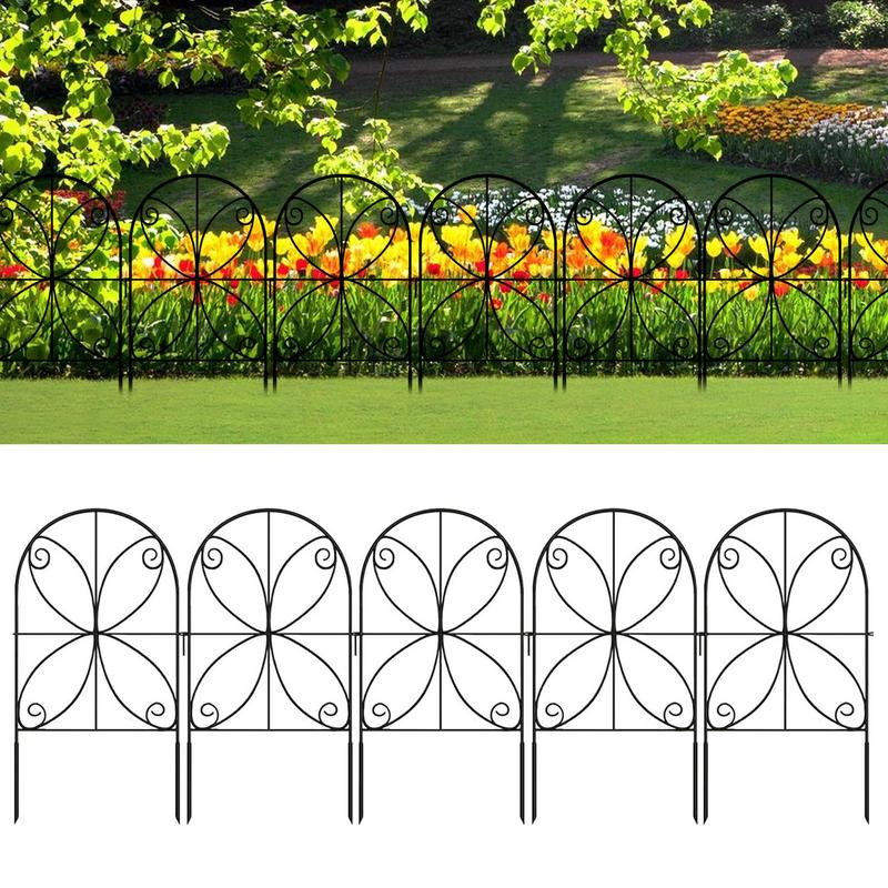 Recinzione da Giardino 10 Pezzi Recinzione Decorativa per Fioriere Bordura Robusta per Paesaggistica Resistente alle Intemperie Forniture da Giardinaggio Esterno
