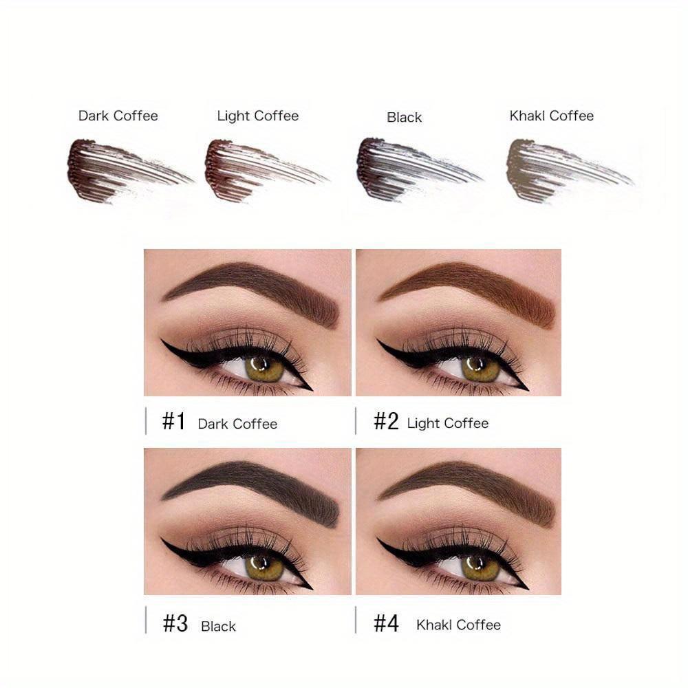 Four Eyelash and Brow Tints - Waterproof and Sweatproof, Long-Lasting - Easy To Use - Quickly Tinted for Vibrant Color