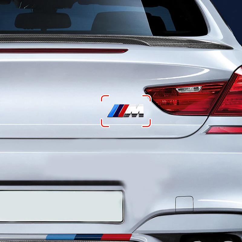 1 stk Metall M LOGO Merke Bil Grill Bil Skjerm Karosseri Bagasjerom Dekorasjonsklistremerke For BMW E90 E60 F10 F30 E46 G20 X1 X3 X4 X5 X6 E70 F20 E39 E92 E63