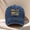 Unisex Adjustable Size Hat with Geometric PAPOU Print Fashion Printed Baseball Cap Retro Dad Hat Outdoor Casual Cap