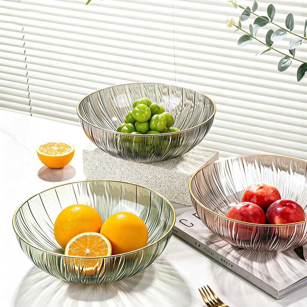 Plastic Fruit Bowl Food Bowls Serving Bowl Eggs Bowl Holder Bowls with Base for Home Decor Parties Birthday Farmhouse Baking