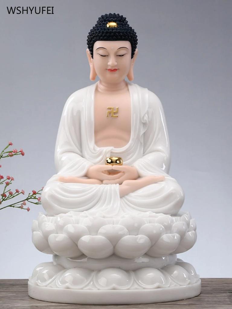 1pcs Household Buddhist Tabletop Ornaments, Statue of Shakyamuni Buddha, Home Decoration Accessories
