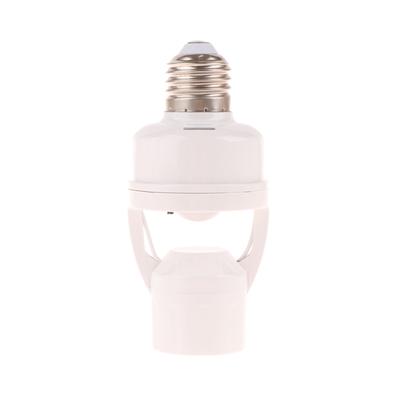 360 Grad menschlicher Induktionsbewegungssensor Lampenfassung Ac85-265V Verzögerungszeitschalter E27 Sockelhalter Sockeladapter