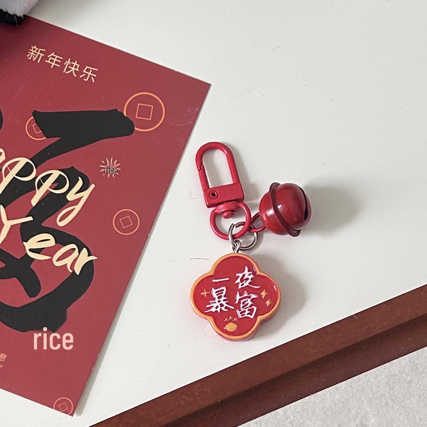 

Красный Текст Колокольчик Брелок: Подвеска «Новогодние благословения» – Пожелания богатства и попутного ветра