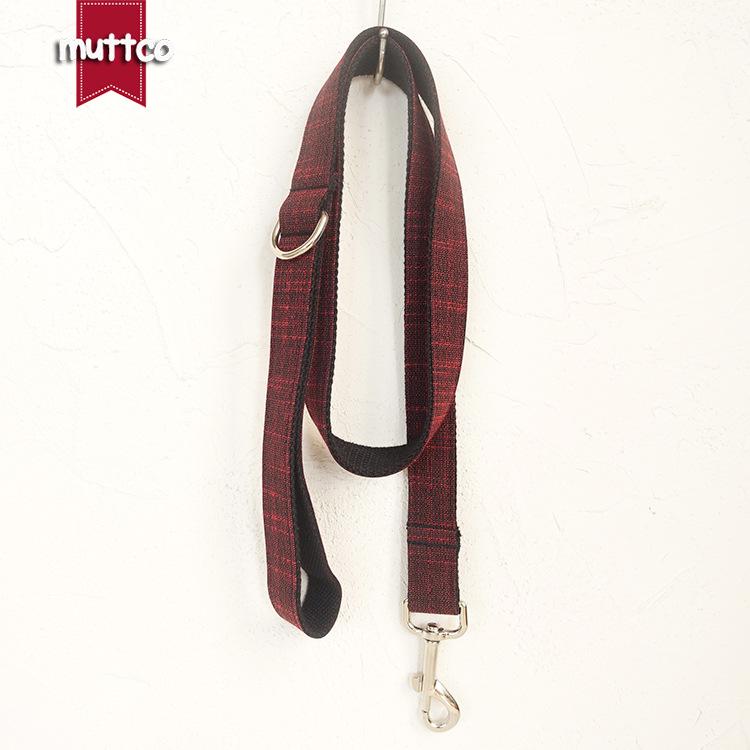 Muttco Original Dog Leash and Collar Set - Premium Pet Fabric Rope S
