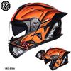 Orz-B08A-Motorcycle helmet, men's and women's four season open face helmet, double mirror knight semi full face helmet