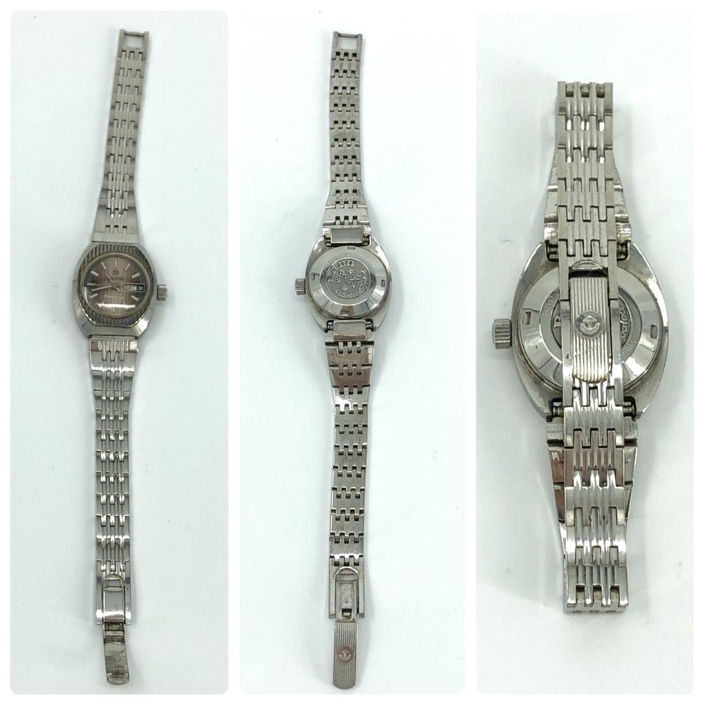 Working Good RADO Shangri-La 559.3041.4 Automatic Anchor Mark Gray Dial Gray Day-Date Stainless Steel Women's Watch Water Sealed Rating 3-Hand
