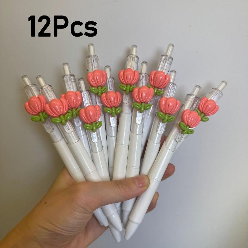 

10pcs Creative Kawaii Cute Neutral Pen Fashion Quick-Drying Pen Office Accessories School Supplies Aesthetic Pens Ballpoint Pen 10Pcs