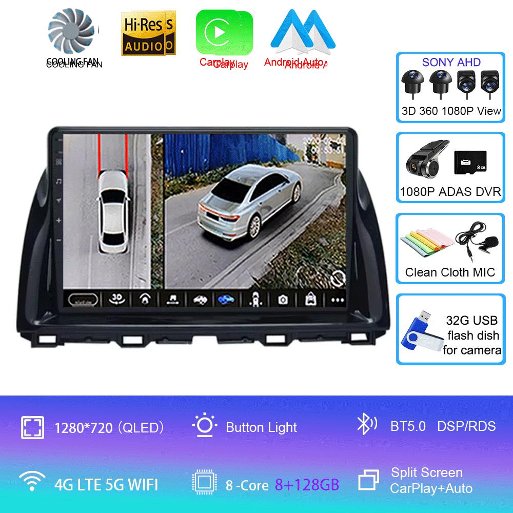 10.1"Android 14 Vedio Player Car Multimedia For Mazda CX5 CX-5 2012 - 2015 Car Autoradio Gps Navigation Stereo 2din HeadUnit 4G