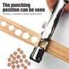 5Pcs Single Hole Punch 5/16inch Heavy Duty Hole Puncher Portable Hole Edge Banding Punching Plier Handheld Punching Tool with Limiter for Paper Cards