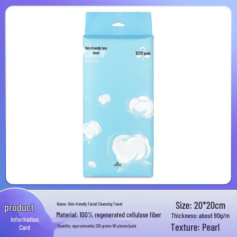 Thickened Soft Cotton Disposable Facial Cleansing and Makeup Remover Wipes 600g
