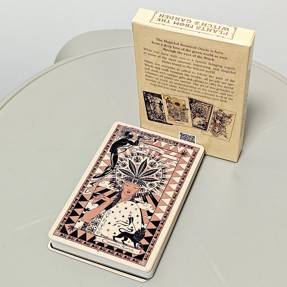 33pcs Magickal Botanical Oracle 10*6.5cm Plants From The Witch's Garden Cards