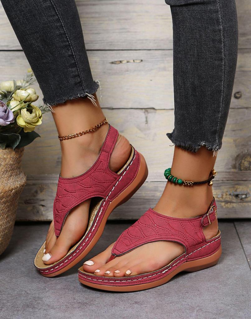 2021 Roman Style Women's One-Strap Sandals, Size 43