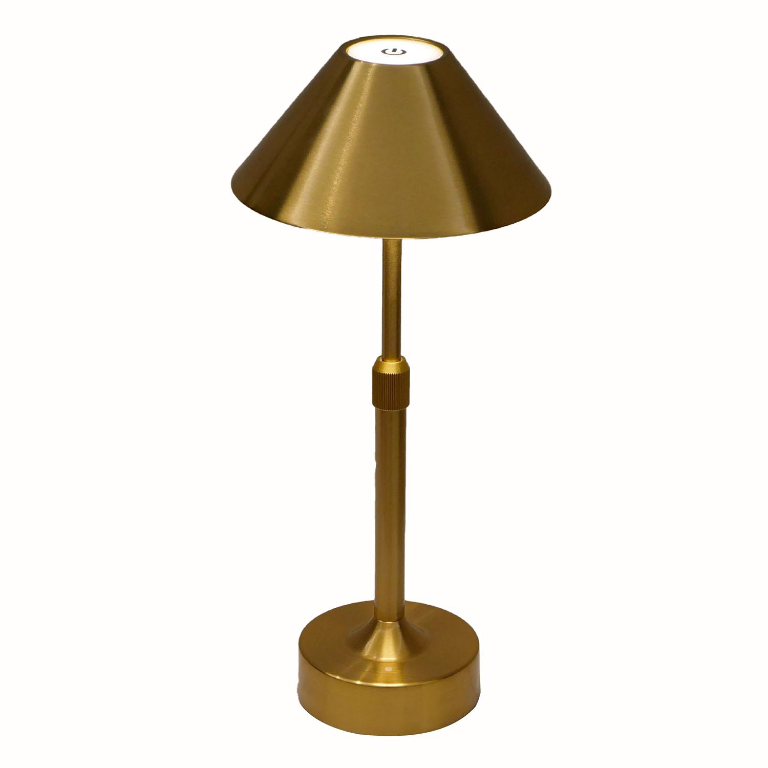 

Iron Art Umbrella Shaped Extendable Table Lamp Bedroom Night Light Touch Dimming Mood Light Gold