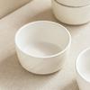 Advanced Rock Pattern Ceramic Bowl Household Rice Bowl Salad Bowl Simple Tableware Small Bowl Solid Color Round Bowl