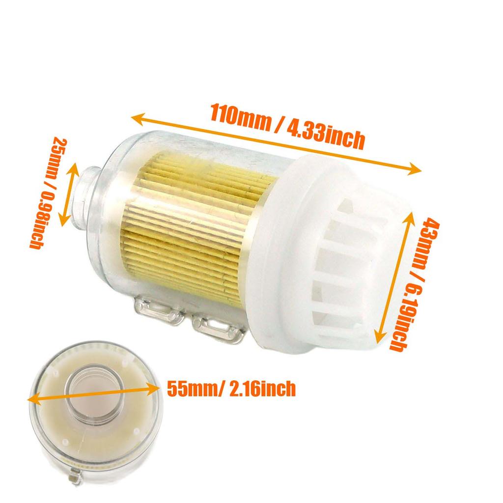 25 mm Luft Diesel Parkeringsvärmare Insugningsfilter Ljuddämpare Insugsrör 3 Typer Passar För Webasto Eberspacher Svart