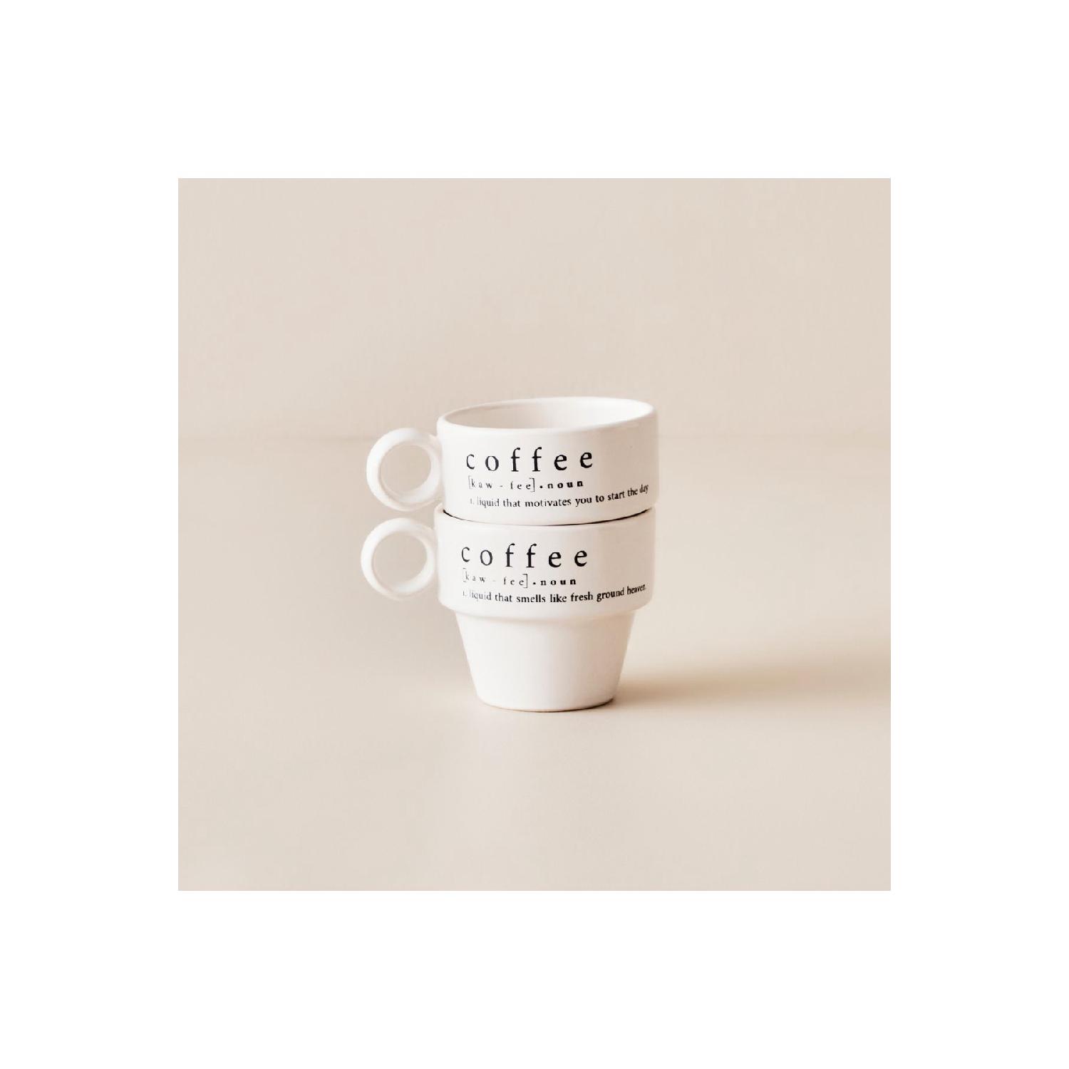 

Набор из 2 эспрессо Coffeeaholic, черный (105cc) чёрный