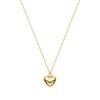 Verte Full Heart Necklace  12mm  Gold    Un.silver.165