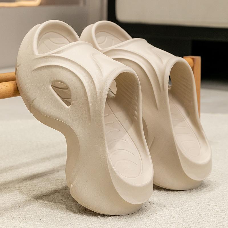 Women Fashion Slippers 6cm Wedge Heel Outdoor Indoor Slides Eva Soft Flip Flops Thick Sole Anti-Slip Sandals for Girls