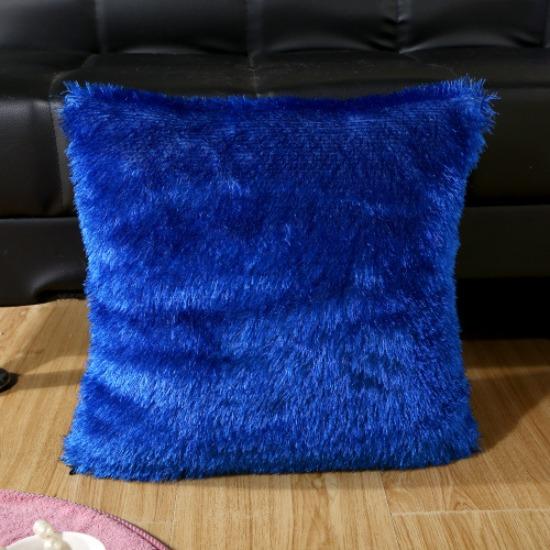 Plush Solid Color Glitter Velvet Pillow Cushion Foreign Commercial Super Pillow Leather