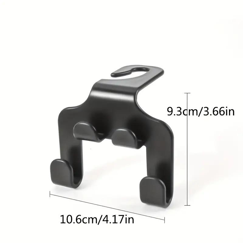 Car Headrest Hook, 2-in-1 Multi-functional Hook, Suitable for Car Seat Hooks, Rear Phone Stand, Durable Wallet Hook Stand
