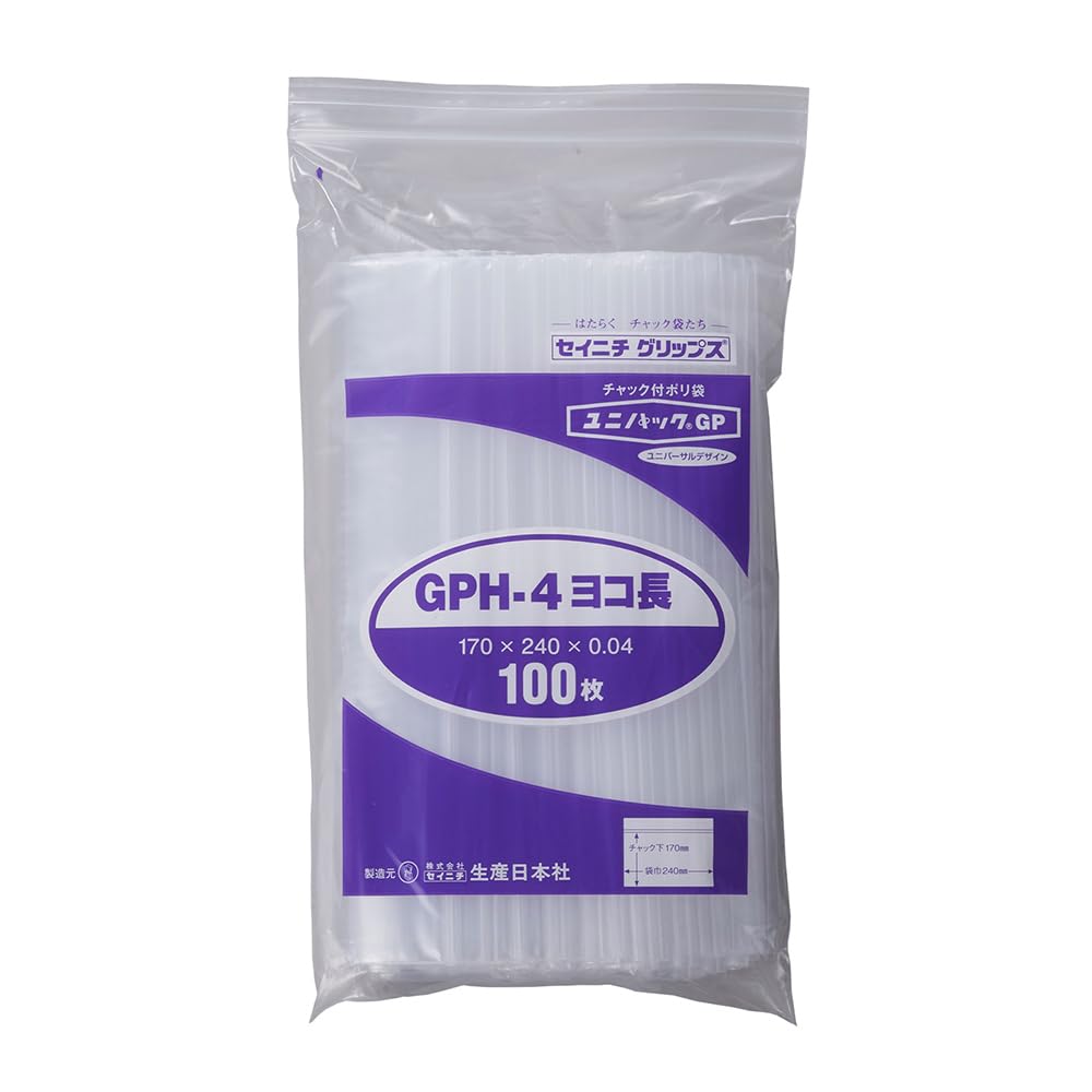 

Unipack GP Horizontal length packaging sheets x 20 70117-248 H-4 (100 bags) чистый