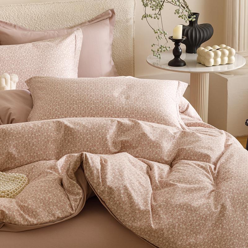Sleep Grid Thickened Cotton Brushed Digital Printing Series Four Piece Set